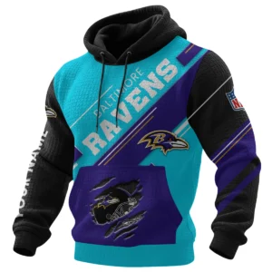 Baltimore Ravens Waffle Knit Pullover Hoodie 2026 Limited Edition Personalize Name