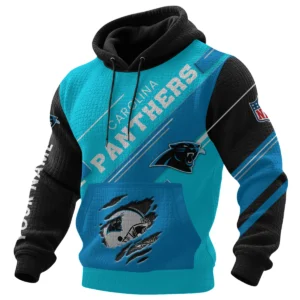 Carolina Panthers Waffle Knit Pullover Hoodie 2026 Limited Edition Personalize Name
