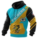 Green Bay Packers Waffle Knit Pullover Hoodie 2026 Limited Edition Personalize Name