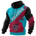Atlanta Braves Waffle Knit Pullover Hoodie 2026 Limited Edition Personalize Name