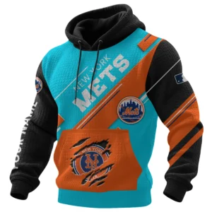 New York Mets Waffle Knit Pullover Hoodie 2026 Limited Edition Personalize Name