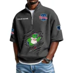 Philadelphia Phillies Polo Shirt 2026 New Men's Quarter Zip Waffle Knit