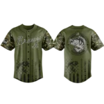 Atlanta Braves Baseball Jersey x Bass Fishing Limited Edition Premium Short Sleeve