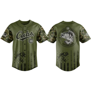 Chicago Cubs Baseball Jersey x Bass Fishing Limited Edition Premium Short Sleeve