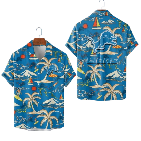 Detroit Lions Hawaiian Shirt 2026 Limited Edition Premium Crinkle Textured