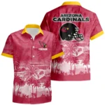 Arizona Cardinals Hawaiian Shirt 2026 Premium Crinkle Textured Personalize Name