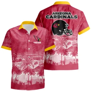 Arizona Cardinals Hawaiian Shirt 2026 Premium Crinkle Textured Personalize Name