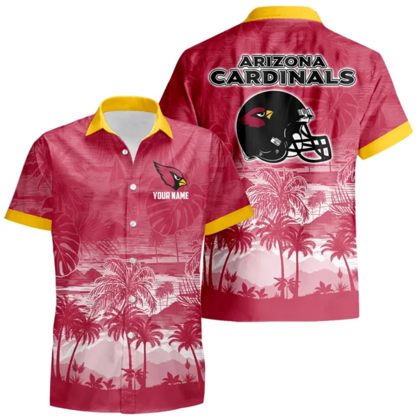 Arizona Cardinals Hawaiian Shirt 2026 Premium Crinkle Textured Personalize Name