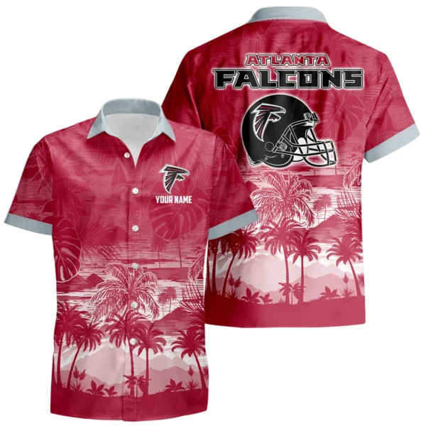 Atlanta Falcons Hawaiian Shirt 2026 Premium Crinkle Textured Personalize Name