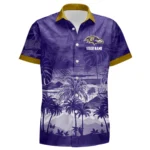 Baltimore Ravens Hawaiian Shirt 2026 Premium Crinkle Textured Personalize Name