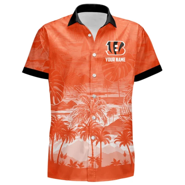 Cincinnati Bengals Hawaiian Shirt 2026 Premium Crinkle Textured Personalize Name