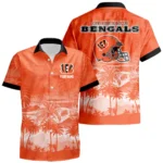 Cincinnati Bengals Hawaiian Shirt 2026 Premium Crinkle Textured Personalize Name