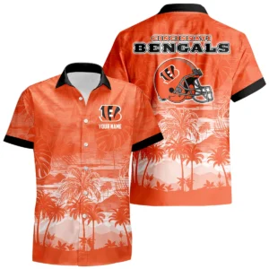 Cincinnati Bengals Hawaiian Shirt 2026 Premium Crinkle Textured Personalize Name