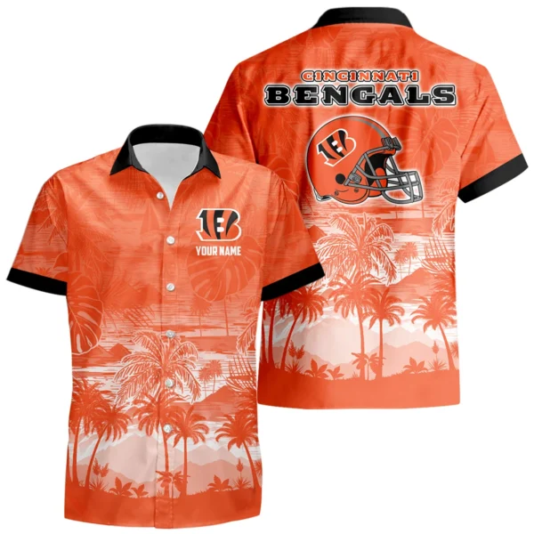 Cincinnati Bengals Hawaiian Shirt 2026 Premium Crinkle Textured Personalize Name