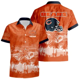 Chicago Bears Hawaiian Shirt 2026 Premium Crinkle Textured Personalize Name