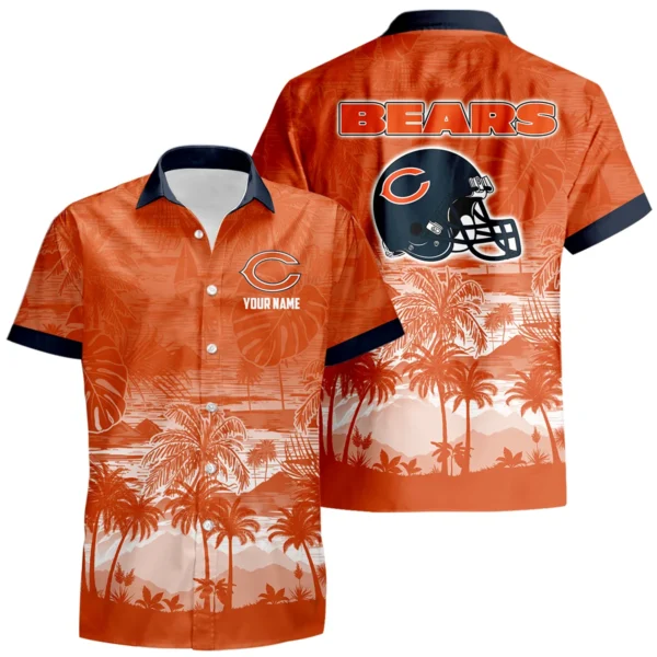 Chicago Bears Hawaiian Shirt 2026 Premium Crinkle Textured Personalize Name