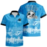 Carolina Panthers Hawaiian Shirt 2026 Premium Crinkle Textured Personalize Name