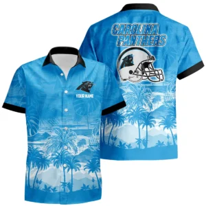 Carolina Panthers Hawaiian Shirt 2026 Premium Crinkle Textured Personalize Name
