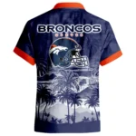 Denver Broncos Hawaiian Shirt 2026 Premium Crinkle Textured Personalize Name