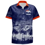 Denver Broncos Hawaiian Shirt 2026 Premium Crinkle Textured Personalize Name