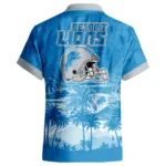 Detroit Lions Hawaiian Shirt 2026 Premium Crinkle Textured Personalize Name