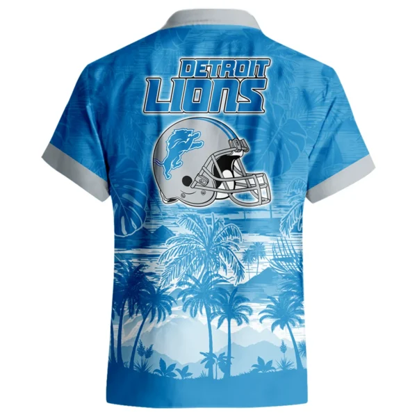 Detroit Lions Hawaiian Shirt 2026 Premium Crinkle Textured Personalize Name