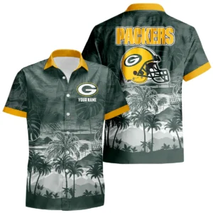 Green Bay Packers Hawaiian Shirt 2026 Premium Crinkle Textured Personalize Name