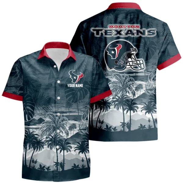 Houston Texans Hawaiian Shirt 2026 Premium Crinkle Textured Personalize Name
