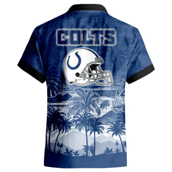 Indianapolis Colts Hawaiian Shirt 2026 Premium Crinkle Textured Personalize Name