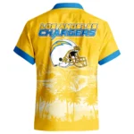 Los Angeles Chargers Hawaiian Shirt 2026 Premium Crinkle Textured Personalize Name