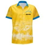 Los Angeles Chargers Hawaiian Shirt 2026 Premium Crinkle Textured Personalize Name