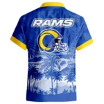 Los Angeles Rams Hawaiian Shirt 2026 Premium Crinkle Textured Personalize Name