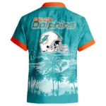 Miami Dolphins Hawaiian Shirt 2026 Premium Crinkle Textured Personalize Name
