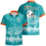 Miami Dolphins Hawaiian Shirt 2026 Premium Crinkle Textured Personalize Name