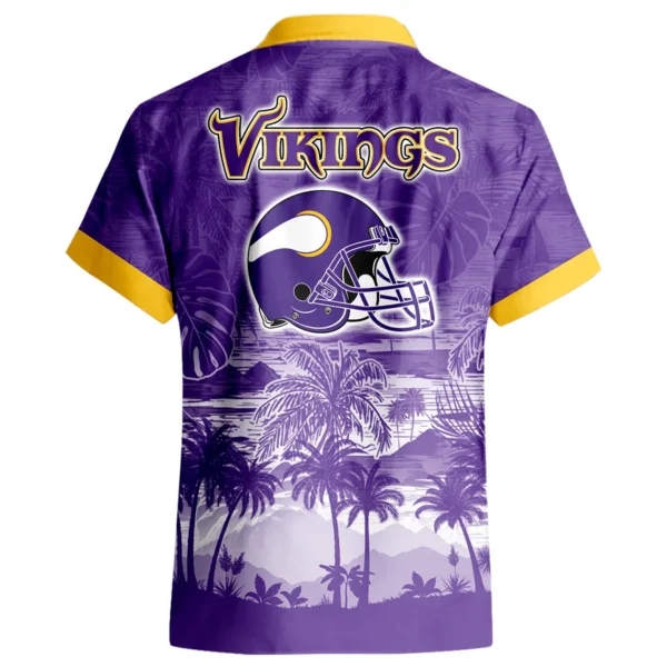 Minnesota Vikings Hawaiian Shirt 2026 Premium Crinkle Textured Personalize Name