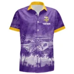 Minnesota Vikings Hawaiian Shirt 2026 Premium Crinkle Textured Personalize Name