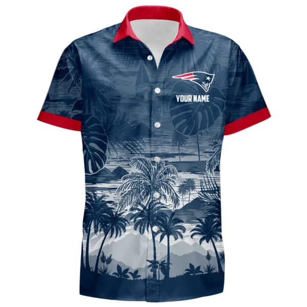 New England Patriots Hawaiian Shirt 2026 Premium Crinkle Textured Personalize Name
