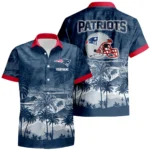 New England Patriots Hawaiian Shirt 2026 Premium Crinkle Textured Personalize Name