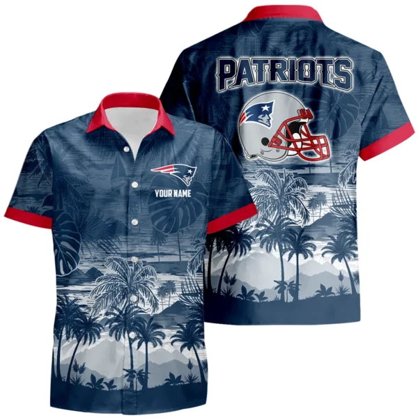 New England Patriots Hawaiian Shirt 2026 Premium Crinkle Textured Personalize Name