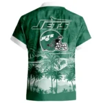 New York Jets Hawaiian Shirt 2026 Premium Crinkle Textured Personalize Name