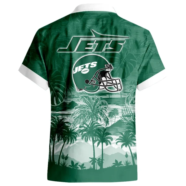 New York Jets Hawaiian Shirt 2026 Premium Crinkle Textured Personalize Name