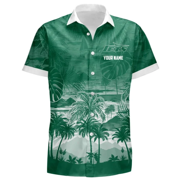 New York Jets Hawaiian Shirt 2026 Premium Crinkle Textured Personalize Name