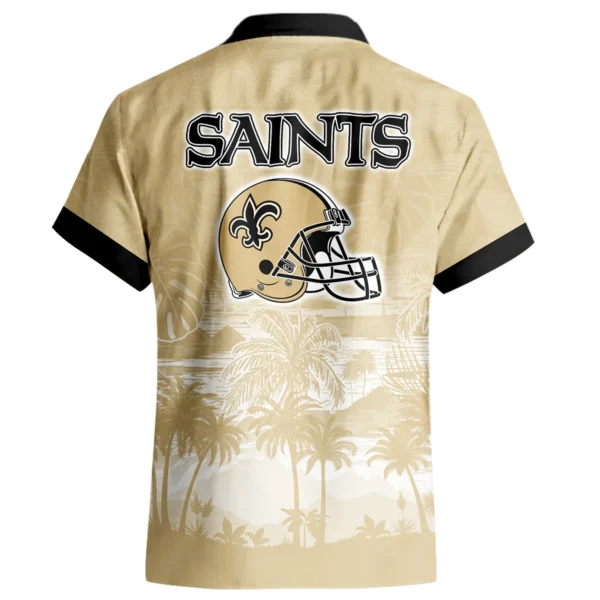 New Orleans Saints Hawaiian Shirt 2026 Premium Crinkle Textured Personalize Name