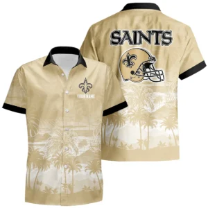 New Orleans Saints Hawaiian Shirt 2026 Premium Crinkle Textured Personalize Name