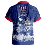 New York Giants Hawaiian Shirt 2026 Premium Crinkle Textured Personalize Name