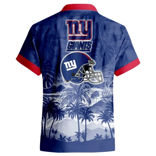 New York Giants Hawaiian Shirt 2026 Premium Crinkle Textured Personalize Name