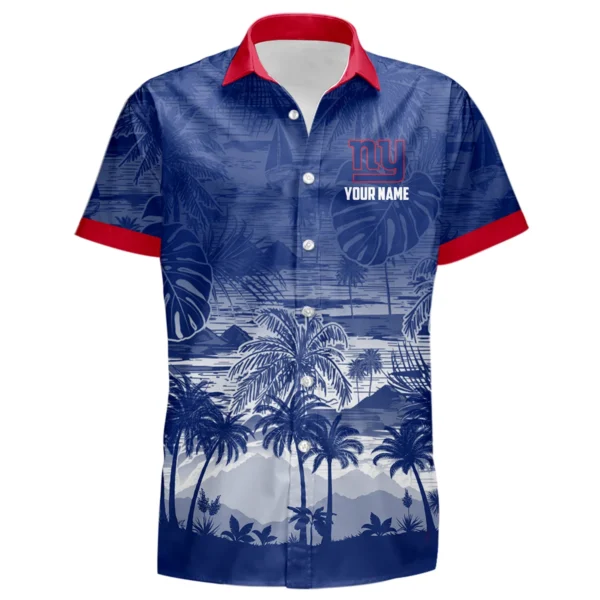 New York Giants Hawaiian Shirt 2026 Premium Crinkle Textured Personalize Name
