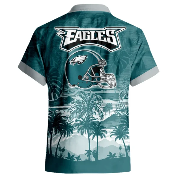 Philadelphia Eagles Hawaiian Shirt 2026 Premium Crinkle Textured Personalize Name