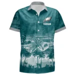 Philadelphia Eagles Hawaiian Shirt 2026 Premium Crinkle Textured Personalize Name