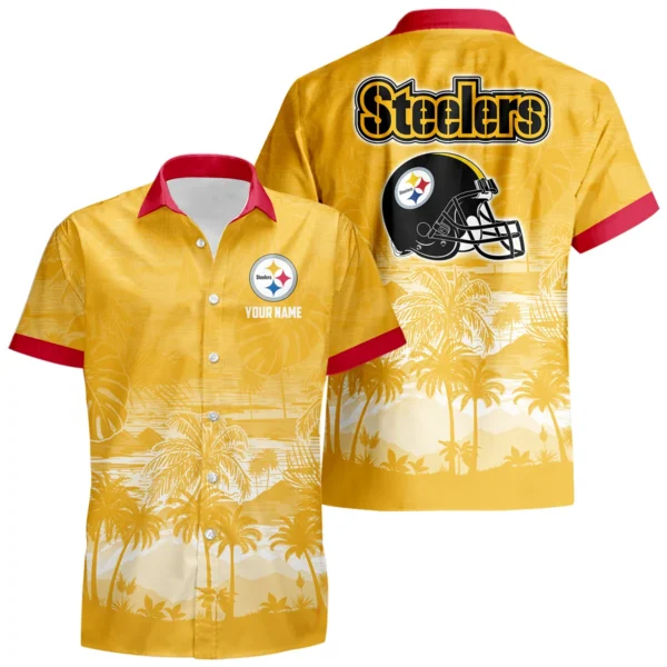 Pittsburgh Steelers Hawaiian Shirt 2026 Premium Crinkle Textured Personalize Name